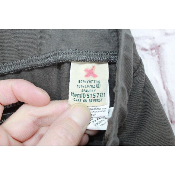 LL Bean Perfect Fit Pants Leggings Dark Taupe Size M Pet - Picture 8 of 11